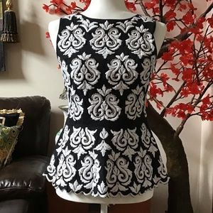 Boston Proper Embroidered Top. Size 2